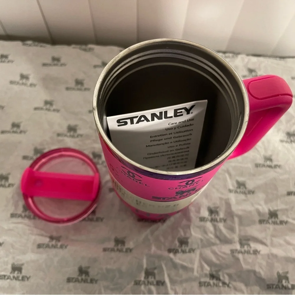 Custom Stanley Pink Travel Mug 40oz - Picture 2 of 9